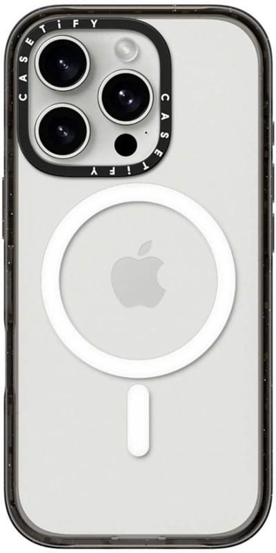 CASETiFY - Impact Case with MagSafe for Apple iPhone 16 Pro - Clear/Black