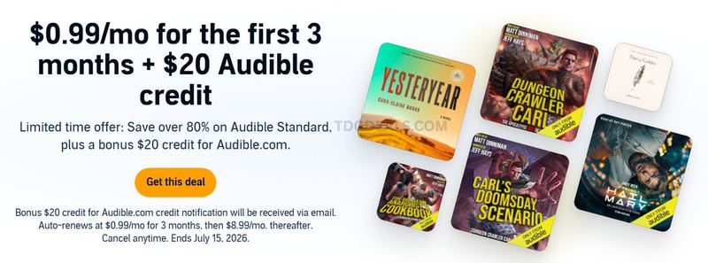 🎧 Audible Freebie for Prime Members