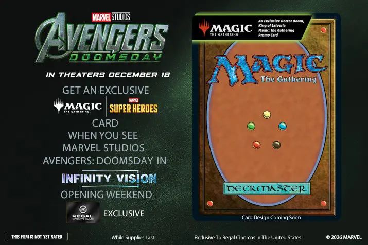 🚨 FREE MAGIC: THE GATHERING CARD AT REGAL