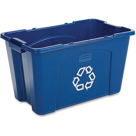 Rubbermaid Commercial, RCP571873BECT, 18-gallon Recycling Box, 6, Blue