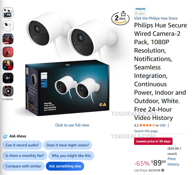 PHILIPS HUE CAMERA 2-PACK DEAL 📷