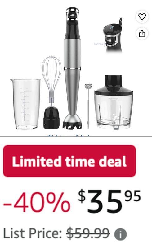SALE ON A 1100W 5 IN 1 HAND BLENDER SET