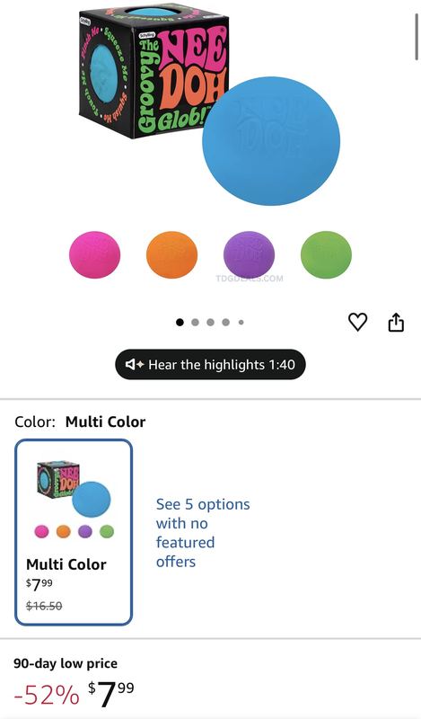 $7.99 NEEDOH GROOVY GLOB ON AMAZON