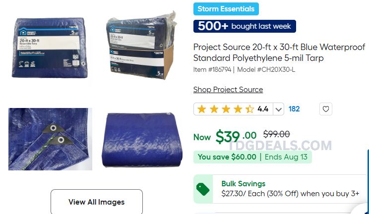 $99 WATERPROOF TARP FOR $39 👀