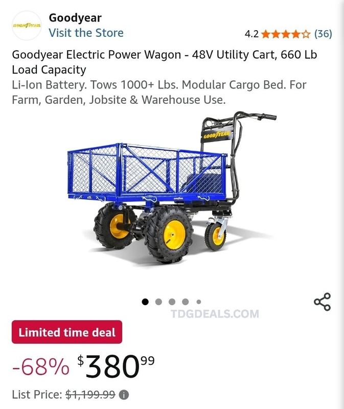 GOODYEAR 48V ELECTRIC POWER WAGON - $380.99