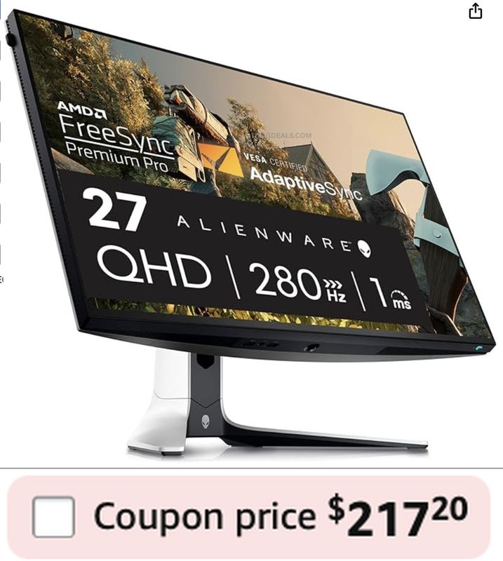 $385.15 ALIENWARE AW2723DF 27" QHD GAMING MONITOR FOR $217.20