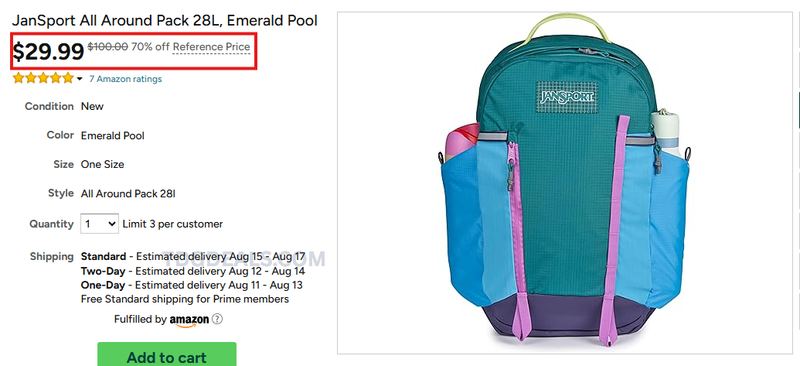 JANSPORT 28L PACK 70% OFF 🚨