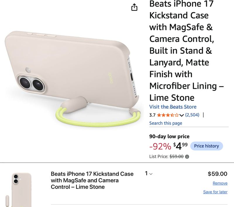 BEATS IPHONE 17 CASE CLEARANCE 🔥