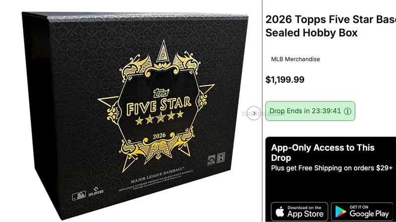2026 TOPPS FIVE STAR BASEBALL HOBBY BOX JUST DROPPED
