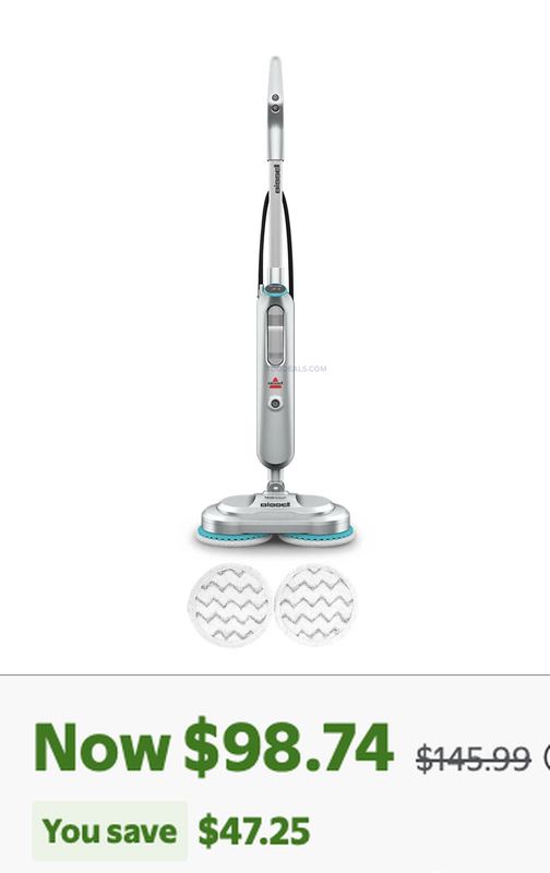 $98.74 BISSELL SPINWAVE SMARTSTEAM MOP