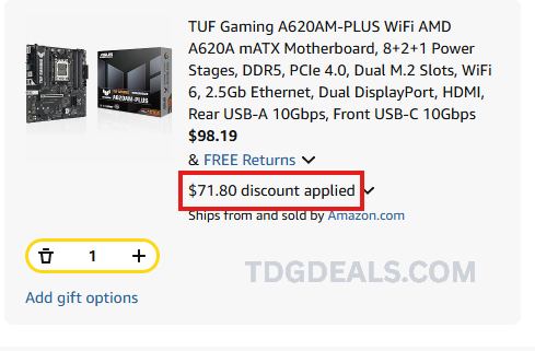 ASUS TUF MOTHERBOARD DOWN TO $98.19 🔥