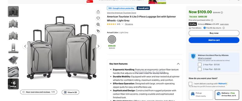 AMERICAN TOURISTER LUGGAGE DEAL 🧳