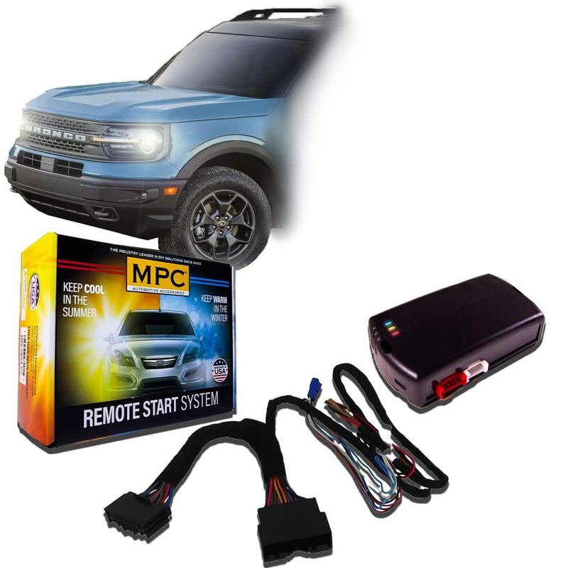 MPC - No-Honk OEM Activated Remote Start For 2021-2024 Ford Bronco Sport - T-Harness - Black