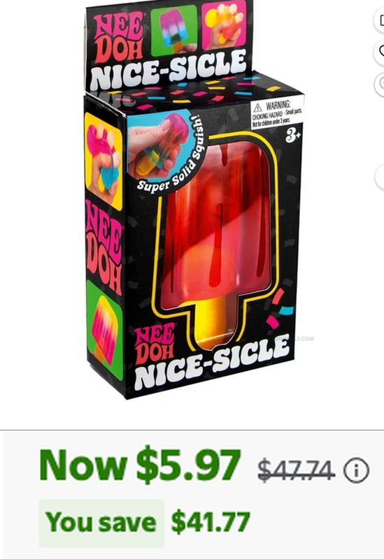 IN-STOCK NeeDoh Nice-Sicle Stress Ball (1 RANDOM Color)