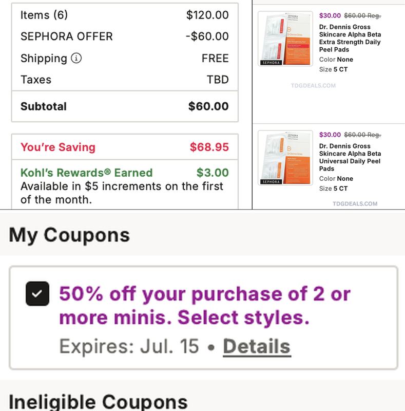 50% OFF ANY TWO SEPHORA ITEMS @ KOHL'S 💸🔥
