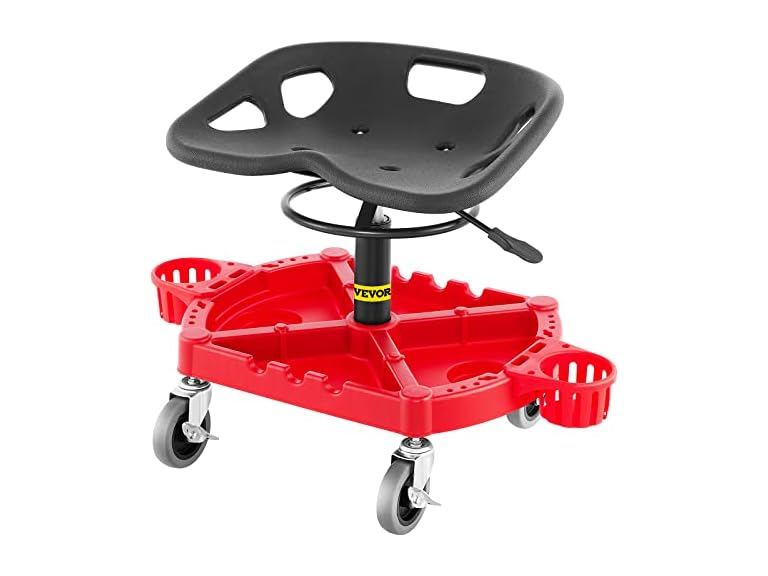 Rolling Garage Stool, 300LBS Capacity 18in