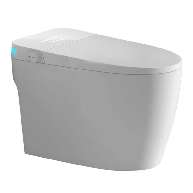 Xspracer - Elongated Smart Bidet Toilet 1.28 GPF in White with Auto Open/Close, Heated Seat, Warm Water Wash, and Dryer