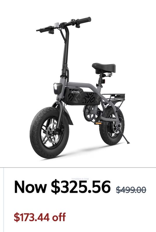 $325.56 JETSON SHADOW ELECTRIC 14" FAT TIRE BIKE