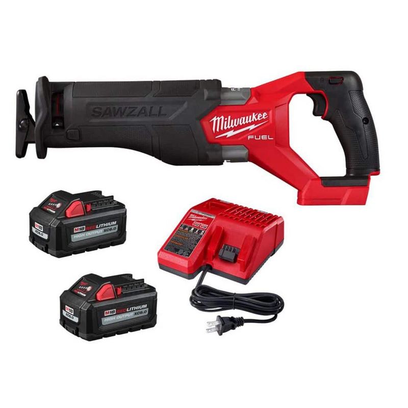 Milwaukee - M18 FUEL 18V Lith-Ion Brushless Cordless SAWZALL Reciprocating Saw w/ (2) Battery & Charger Kit