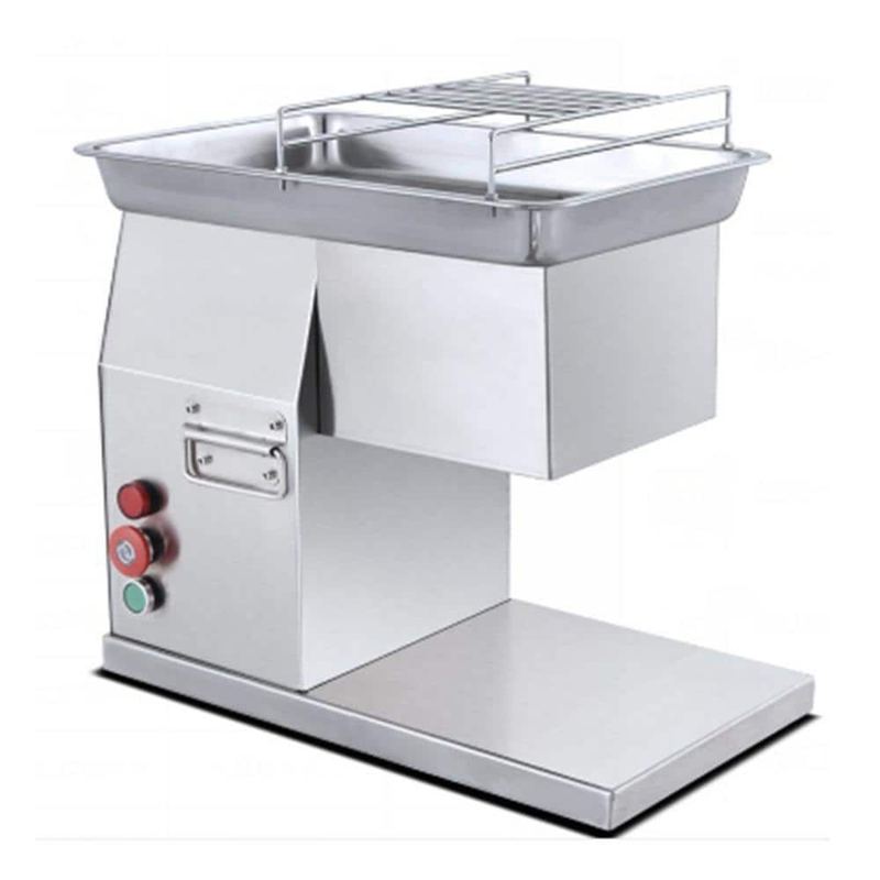 Garvee - 800W Commercial Electric Meat Slicer Meat Cutter Machine in Stainless Steel