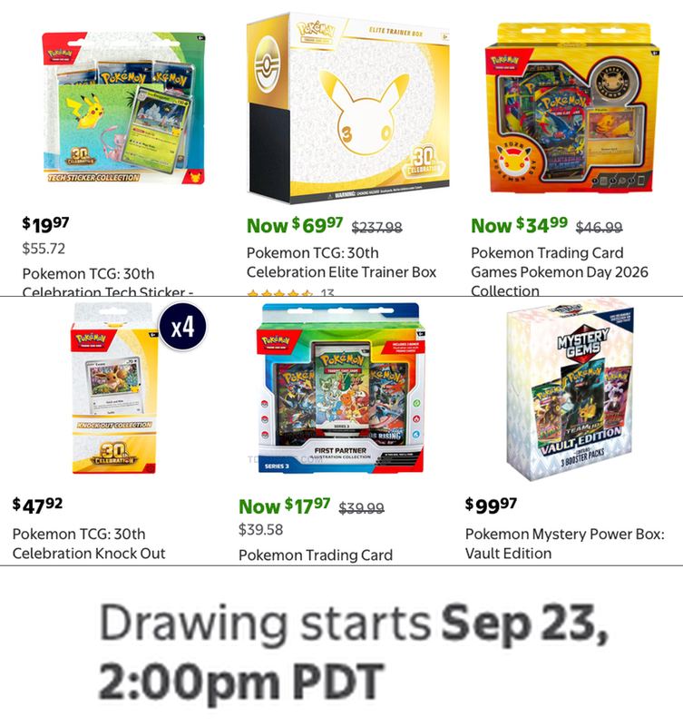 POKÉMON WALMART DRAW TODAY 🚨