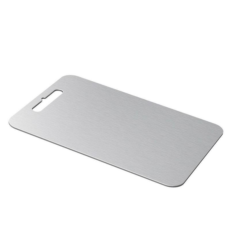 INSTER - 18 in. x 11.8 in. Reversible Titanium Cutting Board Antimicrobial and Mold-Resistant Non-Slip Easy to Clean Food-Safe