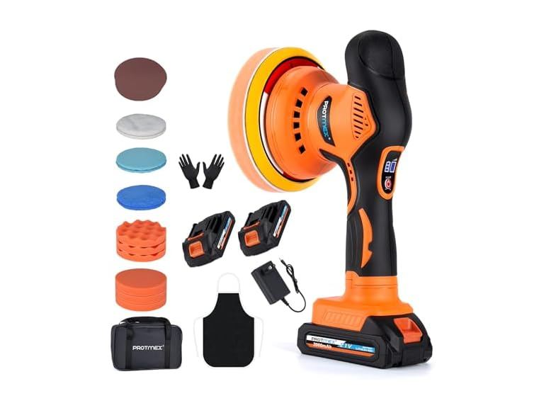 73% OFF: Protmex Cordless Car Buffer Polisher