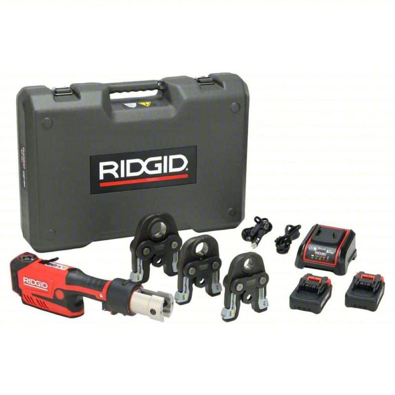 RIDGID - RP 351 Copper/SS Press Tool Kit with 1/2 in.-1 in. MegaPress Jaws (Includes Carrying Case, 18V Battery, and Charger)
