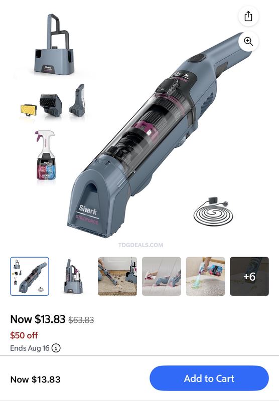 SHARK STAINFORCE SPOT CLEANER — $13.83