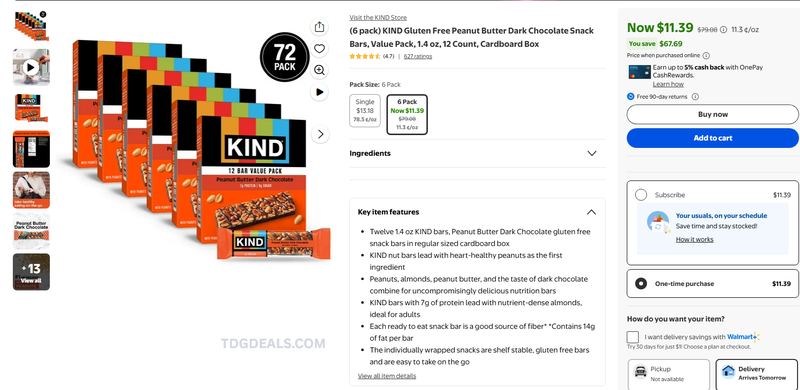 KIND BARS 72-PACK DEAL