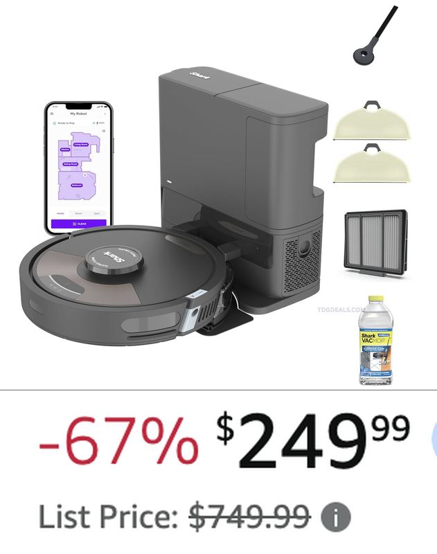$749.99 SHARK MATRIX PLUS ROBOT VACUUM & MOP FOR $249.99
