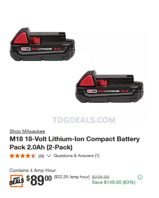 SAVE $149 ON M18 BATTERIES 🔥