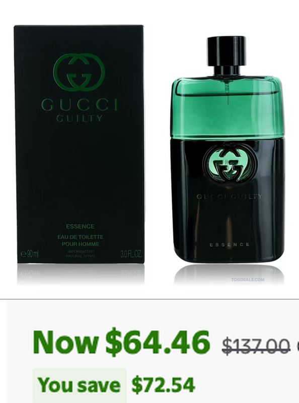 $137 GUCCI GUILTY ESSENCE 3 OZ FOR $64.46