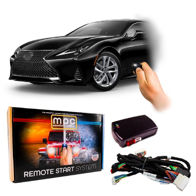 MPC - Plug-n-Play OEM Remote Activated Remote Start Kit For 2014-2024 Lexus RC350 - Black
