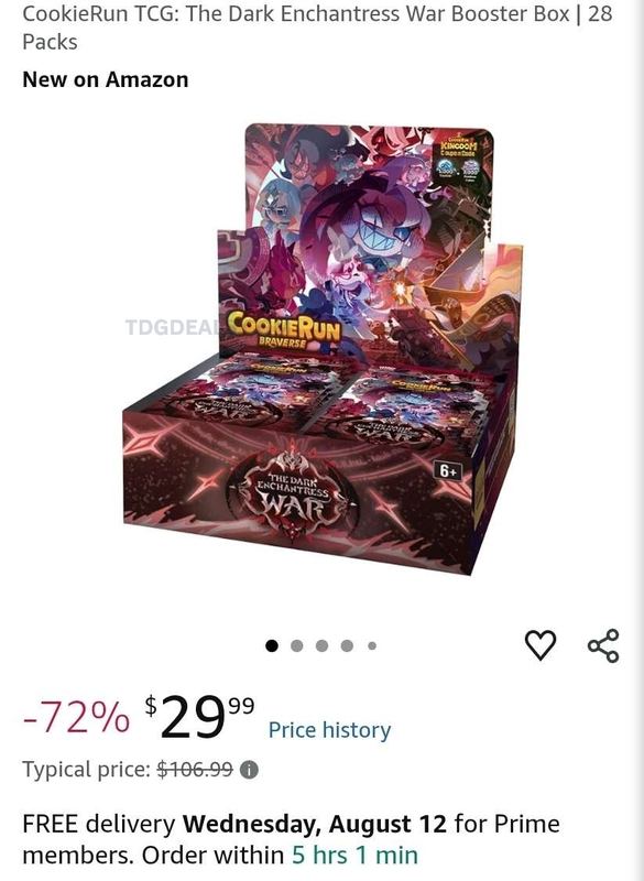 $106.99 COOKIERUN TCG: THE DARK ENCHANTRESS WAR BOOSTER BOX for $29.99