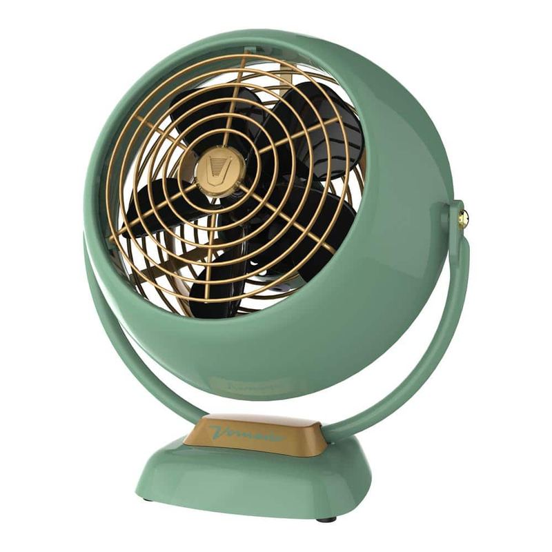 Vornado - VFan Jr. 6.4 in Small Vintage Whole Room Air Circulator Desk Fan, Green
