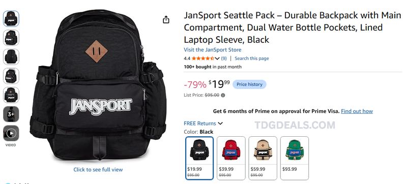 $95 JANSPORT DOWN TO $19.99 👀