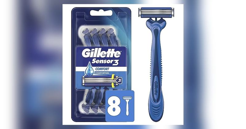 Gillette Sensor3 Comfort Razors, 32 Ct for $8