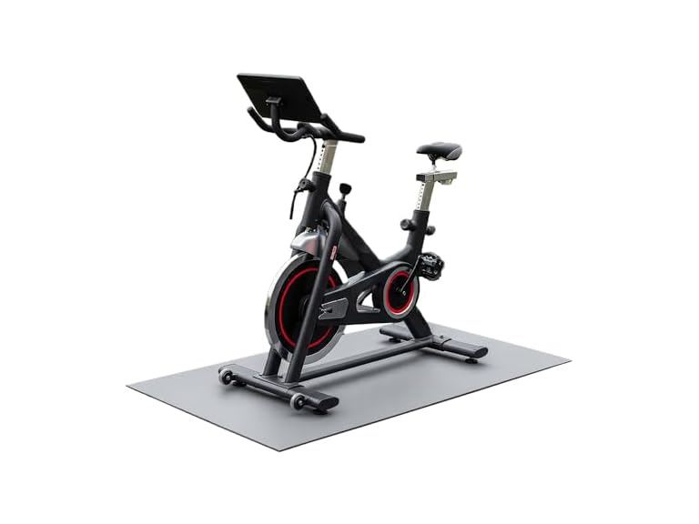 71% OFF: Rubber-Cal Exercise Bike Mats - 5mm x 4ft x 4ft - Green