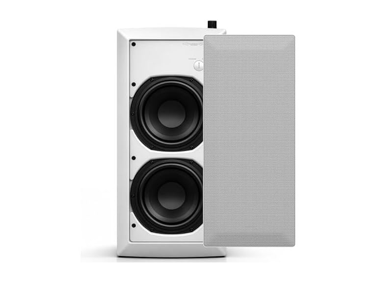 72% OFF: DEEJAY LED 2 × 6-Inch in-Wall Subwoofer