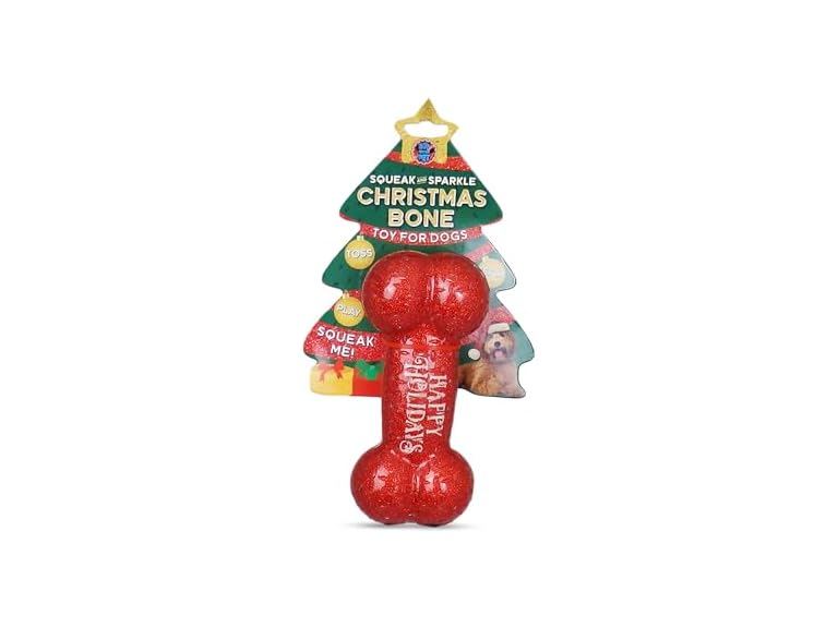 Bow Wow Pet Happy Holidays Glitter Bone
