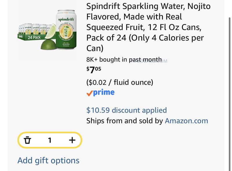 12-PACK SPINDRIFT NOJITO FOR $4