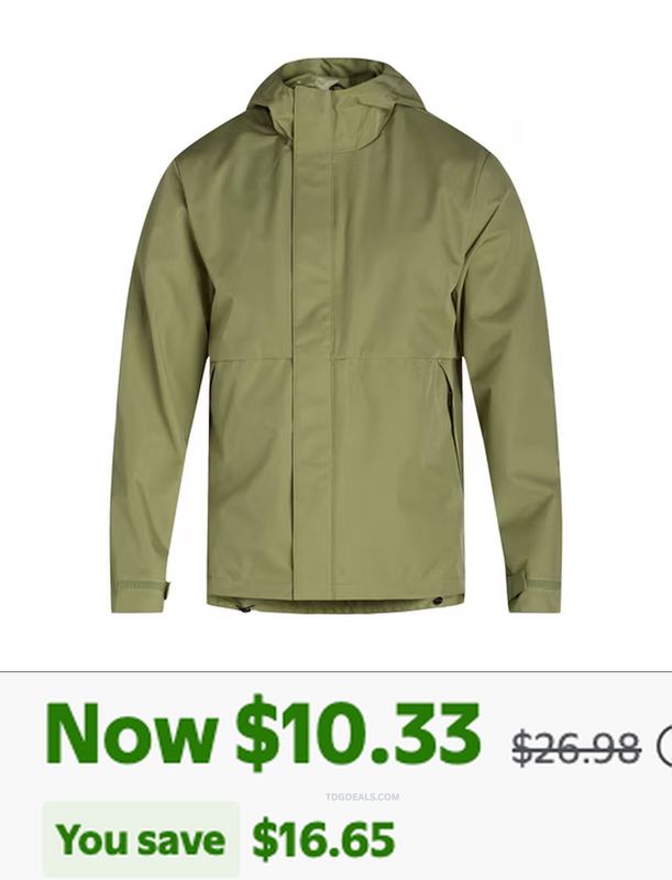 62% OFF OZARK TRAIL HOODED RAIN JACKET (LOW STOCK)