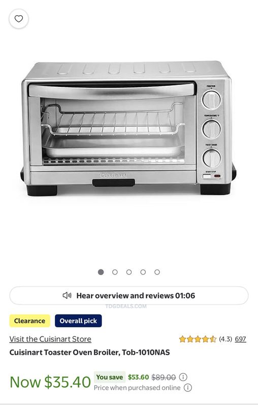 Cuisinart Toaster Oven Broiler (TOB-1010NAS)