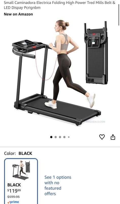 $599.95 FOLDING TREADMILL for $119.99