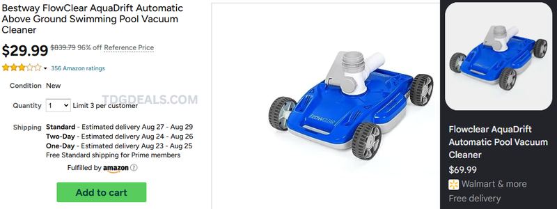 BESTWAY POOL VACUUM JUST $29.99 💦