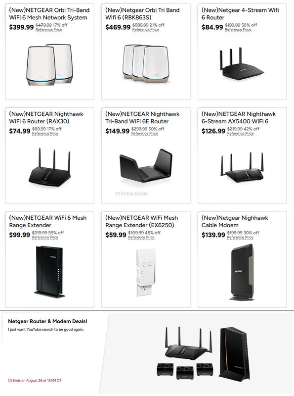 WOOT NETGEAR SALE — FROM $59.99