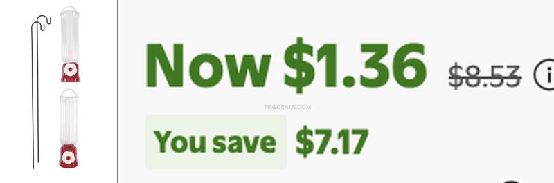 $1.36 Hummingbird bird feeder 🔥