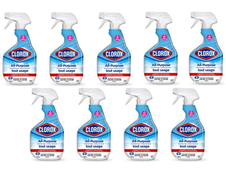 Clorox 9Pk All Purpose Disinfecting Cleaner Spray