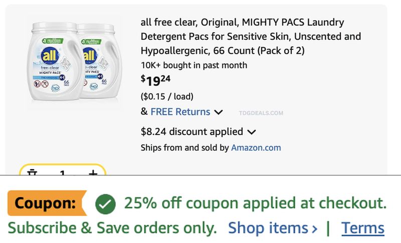 50%+ OFF LAUNDRY PACS 🫧